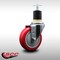 Service Caster 4'' SS Red Poly Wheel Swivel 1-7/8'' Expanding Stem Caster SCC-SSEX20S414-PPUB-RED-178 - alternate 2
